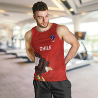 Custom Chile Rugby Men Tank Top 2023 Los Condores Grunge Style - Wonder Print Shop