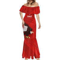 Custom Chile Rugby Mermaid Dress 2023 Los Condores Grunge Style - Wonder Print Shop