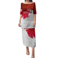 England Rugby Family Matching Puletasi Dress and Hawaiian Shirt 2023 Go Champions World Cup Red Rose - Wonder Print Shop