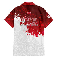 England Rugby Family Matching Tank Maxi Dress and Hawaiian Shirt 2023 Go Champions World Cup Red Rose - Wonder Print Shop