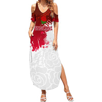 England Rugby Summer Maxi Dress 2023 Go Champions World Cup Red Rose - Wonder Print Shop