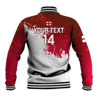Custom England Rugby Baseball Jacket 2023 Go Champions World Cup Red Rose - Wonder Print Shop