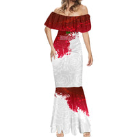 Custom England Rugby Mermaid Dress 2023 Go Champions World Cup Red Rose - Wonder Print Shop