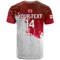 Custom England Rugby T Shirt 2023 Go Champions World Cup Red Rose - Wonder Print Shop
