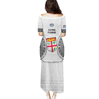 Fiji Rugby Family Matching Puletasi Dress and Hawaiian Shirt 2023 Go Champions World Cup Fijian Tapa Pattern - Wonder Print Shop