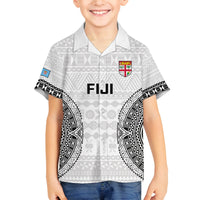 Fiji Rugby Family Matching Puletasi Dress and Hawaiian Shirt 2023 Go Champions World Cup Fijian Tapa Pattern - Wonder Print Shop