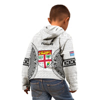 Fiji Rugby Kid Hoodie 2023 Go Champions World Cup Fijian Tapa Pattern - Wonder Print Shop
