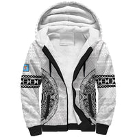 Custom Fiji Rugby Sherpa Hoodie 2023 Go Champions World Cup Fijian Tapa Pattern - Wonder Print Shop