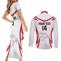 Jordan Football Custom Couples Matching Short Sleeve Bodycon Dress and Long Sleeve Button Shirt Go The Chivalrous Ones - Wonder Print Shop