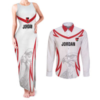 Jordan Football Custom Couples Matching Tank Maxi Dress and Long Sleeve Button Shirt Go The Chivalrous Ones - Wonder Print Shop