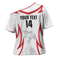 Jordan Football Custom Cross Shoulder Shirt Go The Chivalrous Ones - Wonder Print Shop