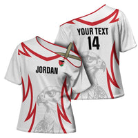 Jordan Football Custom Cross Shoulder Shirt Go The Chivalrous Ones - Wonder Print Shop