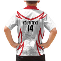 Jordan Football Custom Family Matching Mermaid Dress and Hawaiian Shirt Go The Chivalrous Ones - Wonder Print Shop