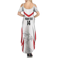 Jordan Football Custom Family Matching Summer Maxi Dress and Hawaiian Shirt Go The Chivalrous Ones - Wonder Print Shop