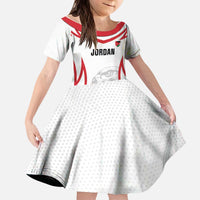 Jordan Football Custom Kid Short Sleeve Dress Go The Chivalrous Ones - Wonder Print Shop