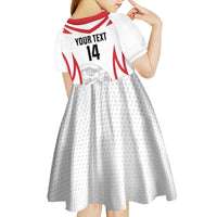 Jordan Football Custom Kid Short Sleeve Dress Go The Chivalrous Ones - Wonder Print Shop
