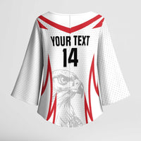 Jordan Football Custom Kimono Sleeve Blouse Go The Chivalrous Ones - Wonder Print Shop