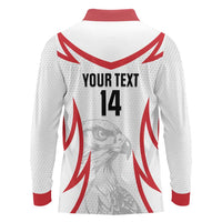 Jordan Football Custom Long Sleeve Polo Shirt Go The Chivalrous Ones - Wonder Print Shop