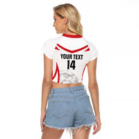 Jordan Football Custom Raglan Cropped T Shirt Go The Chivalrous Ones - Wonder Print Shop