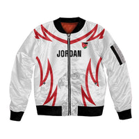 Jordan Football Custom Sleeve Zip Bomber Jacket Go The Chivalrous Ones - Wonder Print Shop