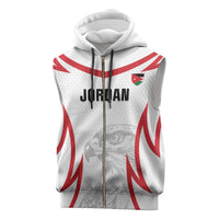 Jordan Football Custom Sleeveless Zip Hoodie Go The Chivalrous Ones - Wonder Print Shop