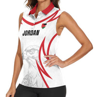 Jordan Football Custom Women Sleeveless Polo Shirt Go The Chivalrous Ones - Wonder Print Shop