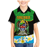 Personalised Tanzania Independence Day Family Matching Mermaid Dress and Hawaiian Shirt Heri ya Siku ya Uhuru African Pattern - Wonder Print Shop