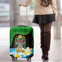 Personalised Tanzania Independence Day Luggage Cover Heri ya Siku ya Uhuru African Pattern - Wonder Print Shop