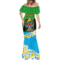 Personalised Tanzania Independence Day Mermaid Dress Heri ya Siku ya Uhuru African Pattern - Wonder Print Shop