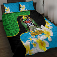Personalised Tanzania Independence Day Quilt Bed Set Heri ya Siku ya Uhuru African Pattern - Wonder Print Shop