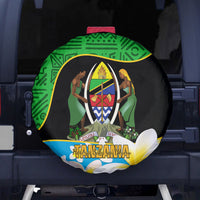 Personalised Tanzania Independence Day Spare Tire Cover Heri ya Siku ya Uhuru African Pattern - Wonder Print Shop
