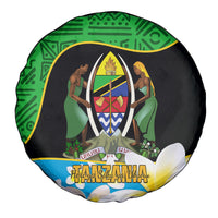 Personalised Tanzania Independence Day Spare Tire Cover Heri ya Siku ya Uhuru African Pattern - Wonder Print Shop