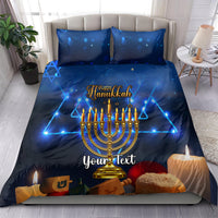 Personalised Hanukkah Bedding Set Menorah Happy Jewish Holiday - Wonder Print Shop
