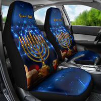 Personalised Hanukkah Car Seat Cover Menorah Happy Jewish Holiday - Wonder Print Shop