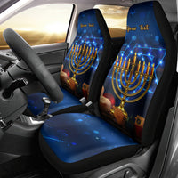 Personalised Hanukkah Car Seat Cover Menorah Happy Jewish Holiday - Wonder Print Shop