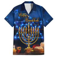 Personalised Hanukkah Family Matching Tank Maxi Dress and Hawaiian Shirt Menorah Happy Jewish Holiday - Wonder Print Shop