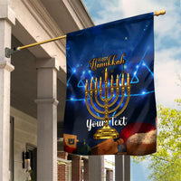 Personalised Hanukkah Garden Flag Menorah Happy Jewish Holiday - Wonder Print Shop
