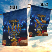 Personalised Hanukkah Garden Flag Menorah Happy Jewish Holiday - Wonder Print Shop