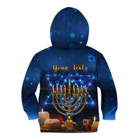 Personalised Hanukkah Kid Hoodie Menorah Happy Jewish Holiday - Wonder Print Shop