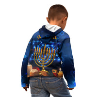 Personalised Hanukkah Kid Hoodie Menorah Happy Jewish Holiday - Wonder Print Shop