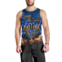 Personalised Hanukkah Men Tank Top Menorah Happy Jewish Holiday - Wonder Print Shop