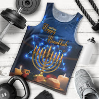 Personalised Hanukkah Men Tank Top Menorah Happy Jewish Holiday - Wonder Print Shop