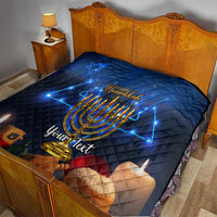 Personalised Hanukkah Quilt Menorah Happy Jewish Holiday - Wonder Print Shop
