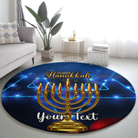 personalised-hanukkah-round-carpet-menorah-happy-jewish-holiday