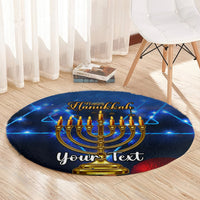 personalised-hanukkah-round-carpet-menorah-happy-jewish-holiday