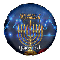 Personalised Hanukkah Spare Tire Cover Menorah Happy Jewish Holiday - Wonder Print Shop