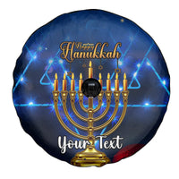 Personalised Hanukkah Spare Tire Cover Menorah Happy Jewish Holiday - Wonder Print Shop