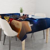 Personalised Hanukkah Tablecloth Menorah Happy Jewish Holiday - Wonder Print Shop