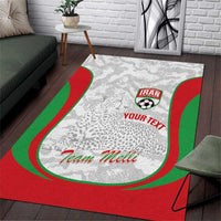 Iran Football Custom Area Rug Come On Team Melli Cheetah - Wonder Print Shop