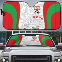 Iran Football Custom Auto Sun Shade Come On Team Melli Cheetah - Wonder Print Shop